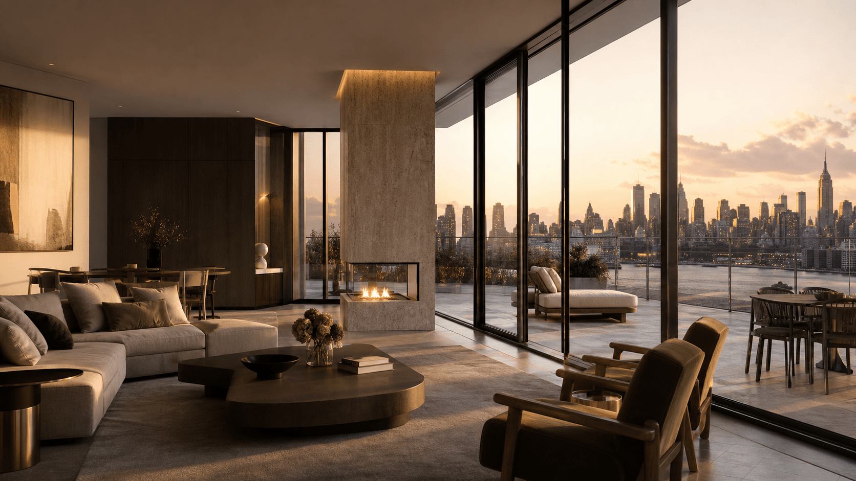 Mezzanine living area